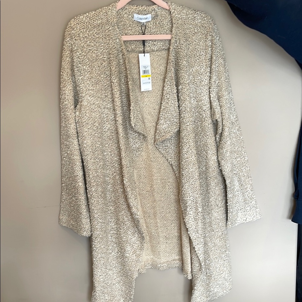 Cozy Open-Front Calvin Klein Cardigan Sweater